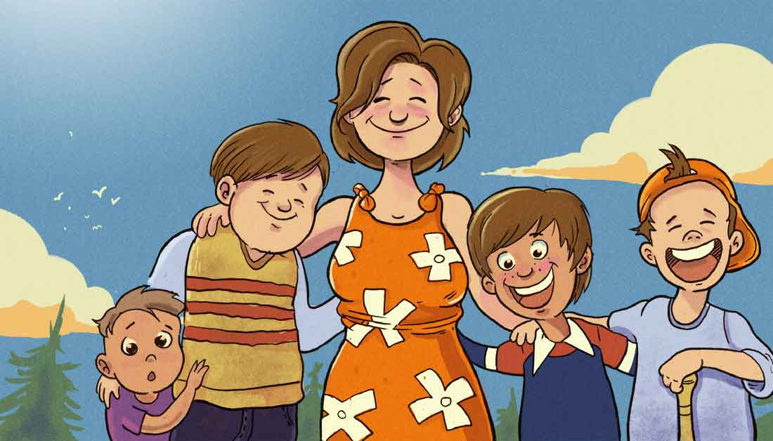 Happy family enjoying peace of mind